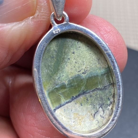 🆕 IMPERIAL OPAL PENDANT IN SOLID STERLING SILVER 925 - Picture 4 of 5